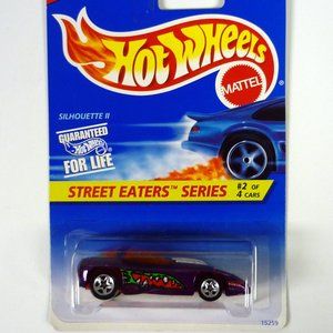 Hot Wheels Silhouette II #413 Street Eaters #2 of 4 Purple Die-Cast Car 1996